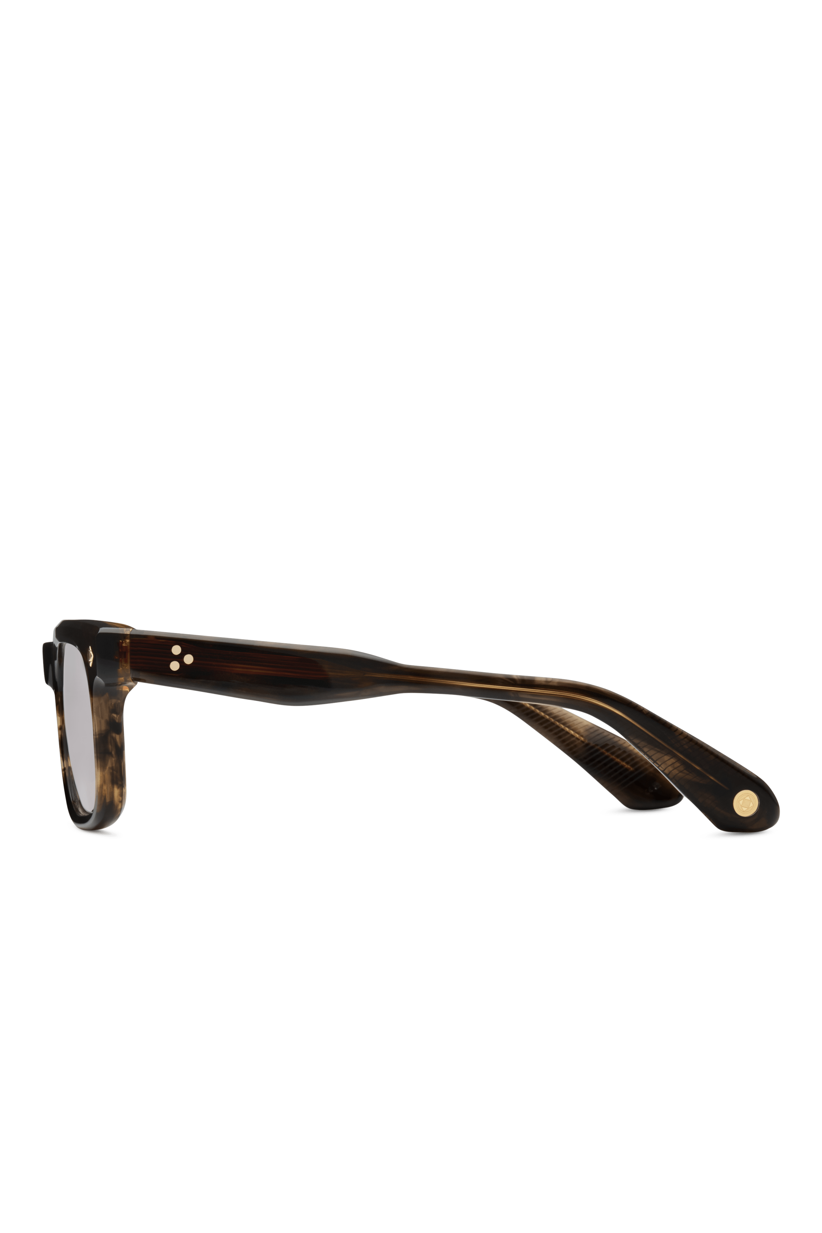 Lunetterie Generale Grand Voyageur occhiali da vista nero oro acetato
