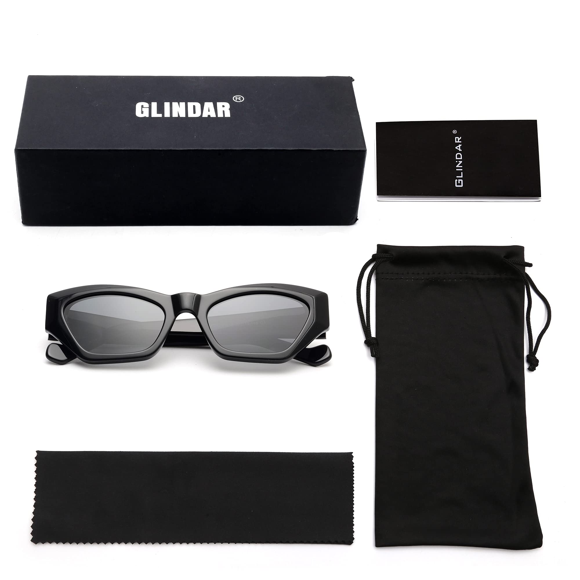 Glindar Cat Eye occhiali da sole donna acetato polarizzati