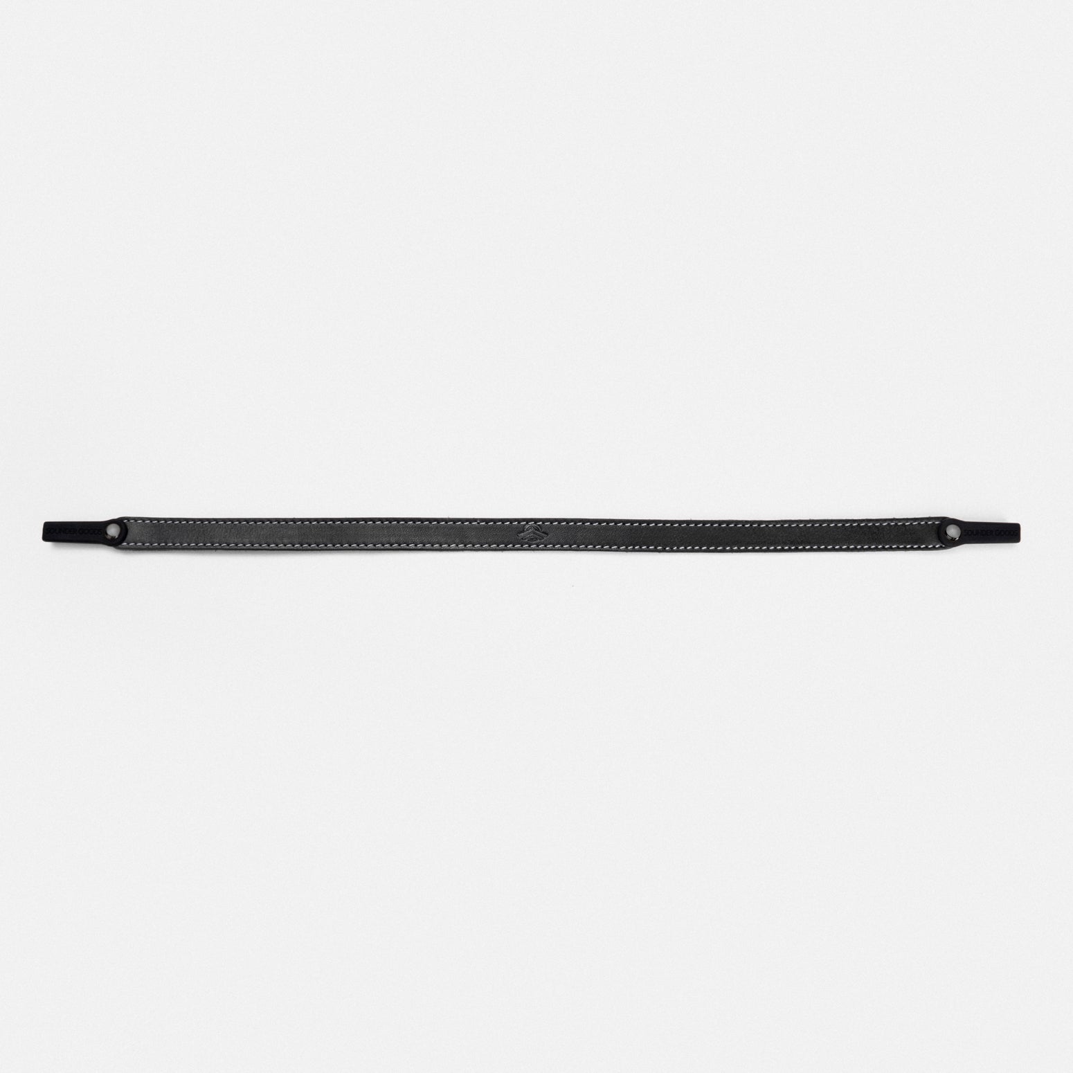 Randolph Sounder Goods Cordino Occhiali Pelle Nero Gunmetal