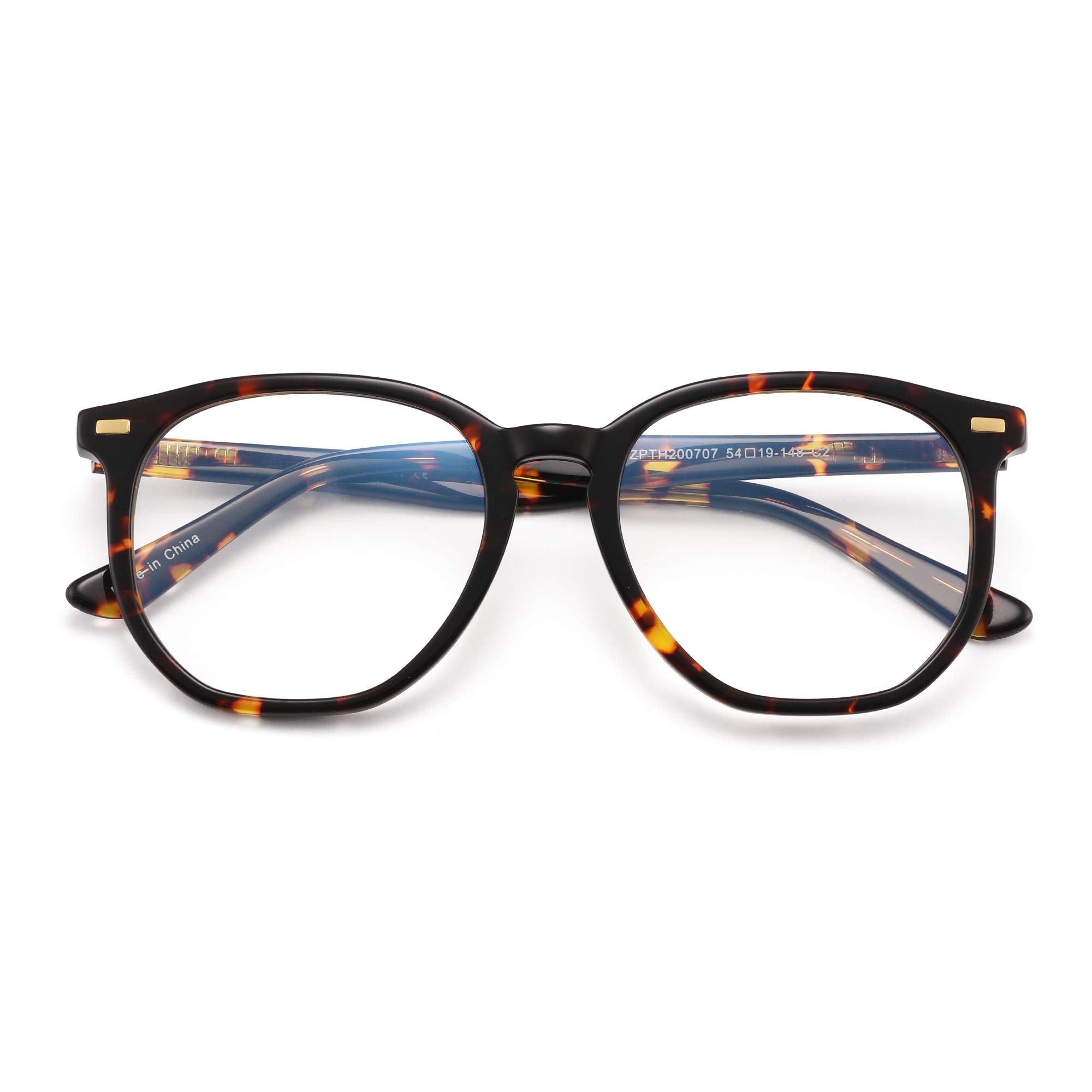Glindar Esagonali Acetato Occhiali Filtro Luce Blu Trasparenti