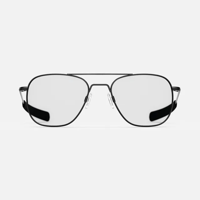 Randolph Aviator occhiali da vista Matte Black Clear