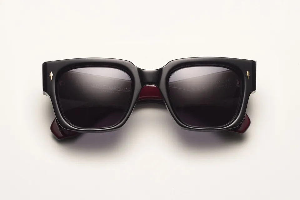 Jacques Marie Mage Enzo occhiali da sole Bloodstone UV