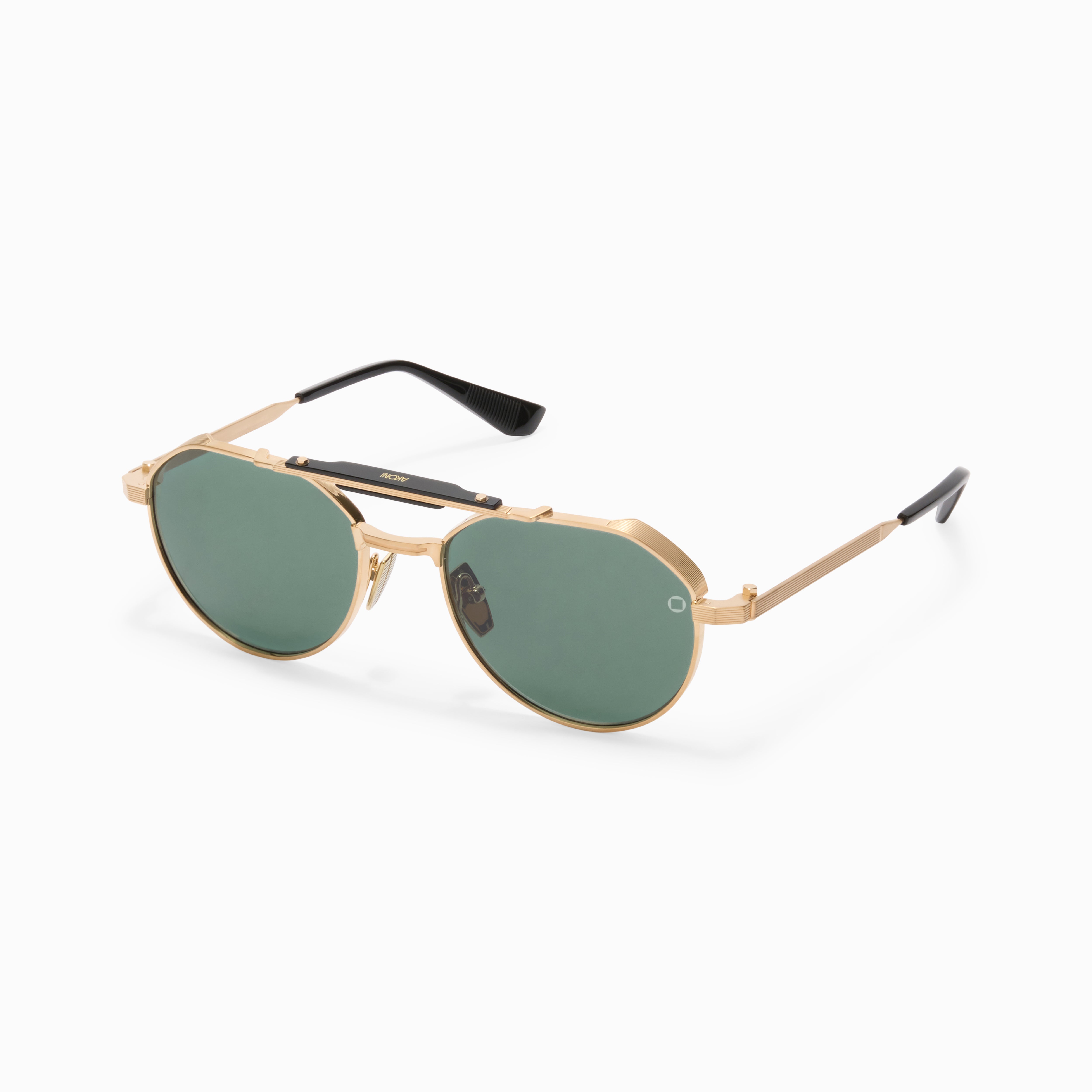 Akoni Horizon Astrolis occhiali da sole Brushed 12k Gold titanio