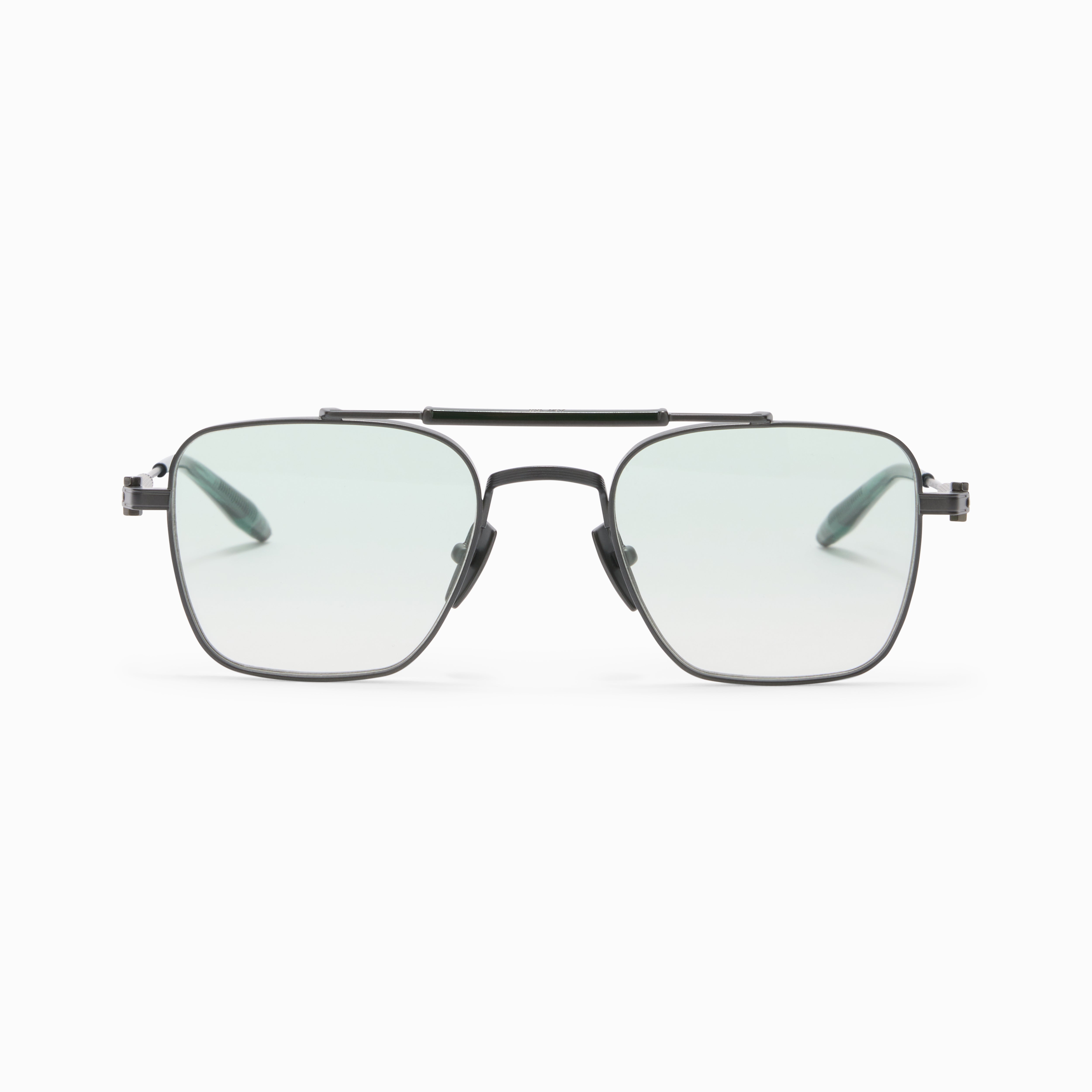 Akoni Horizon Europa occhiali da sole Brushed Black Iron metallo