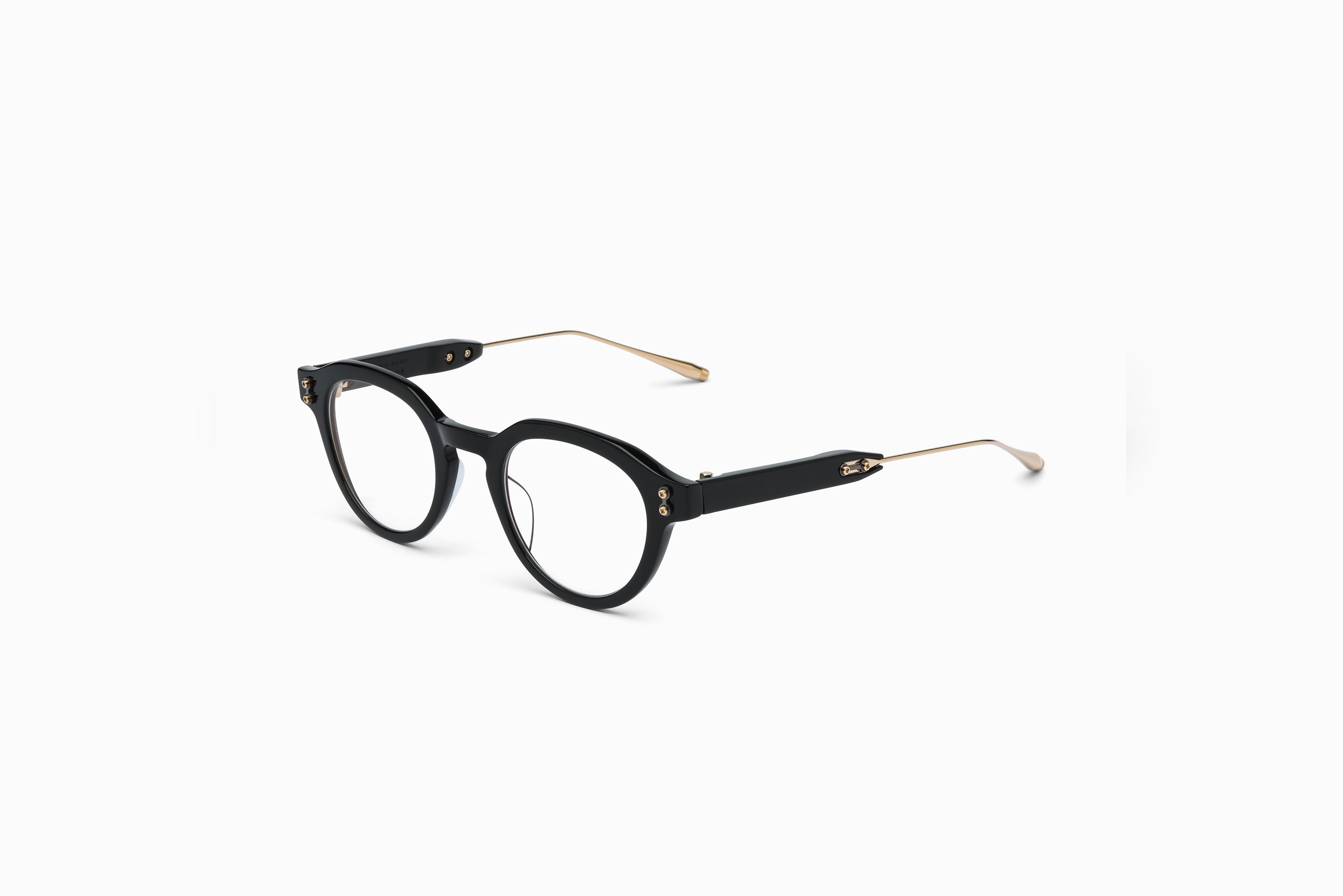 Akoni Etere Wise Three montatura vista nero acetato
