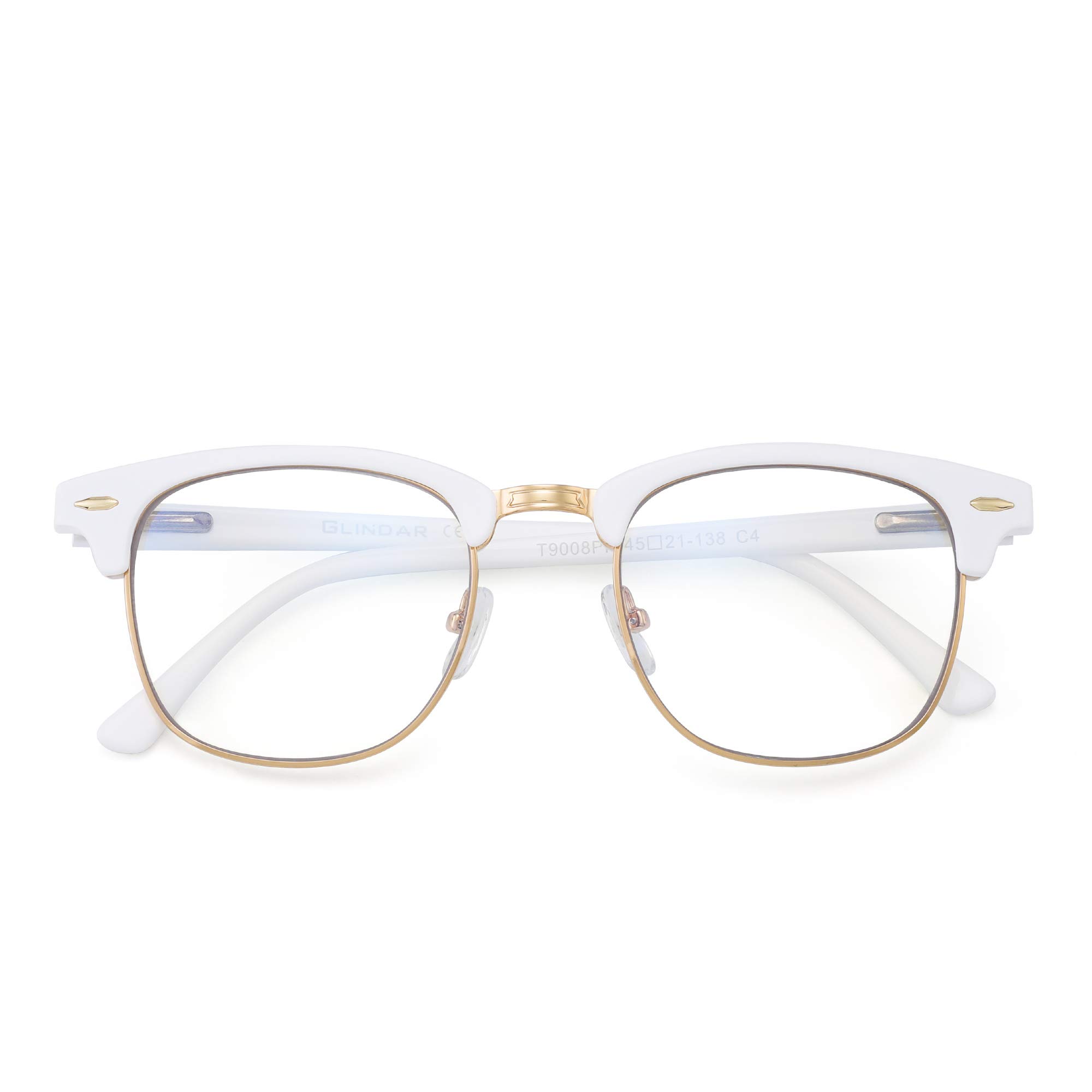 Glindar Retro Classico Browline occhiali luce blu computer
