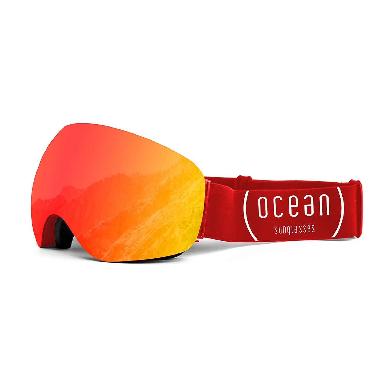 Ocean Sunglasses Arlberg maschera sci nera fumé