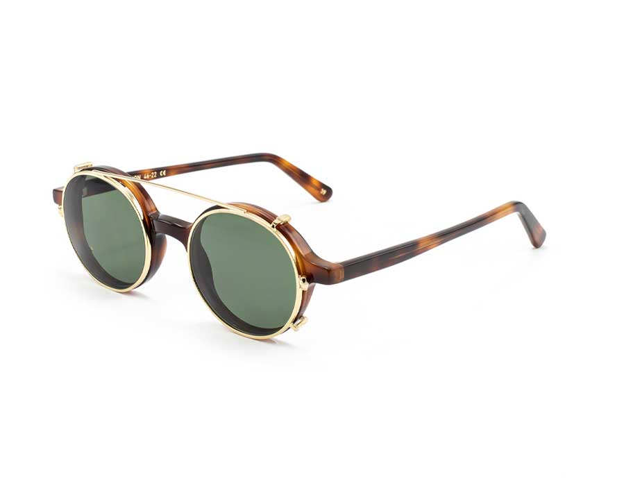L.G.R Reunion clip-on Gold 02 lente verde