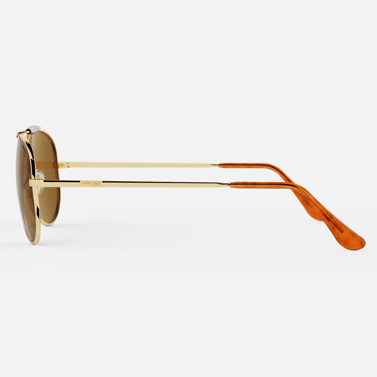 Randolph Sportsman 23k Gold American Tan occhiali aviatore polarizzati