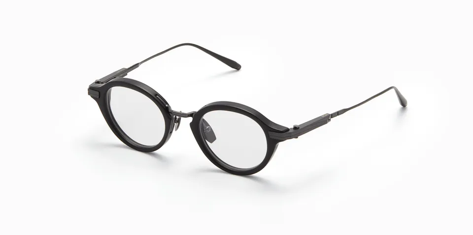Akoni Horizon Copernico occhiali da vista nero opaco rotondi