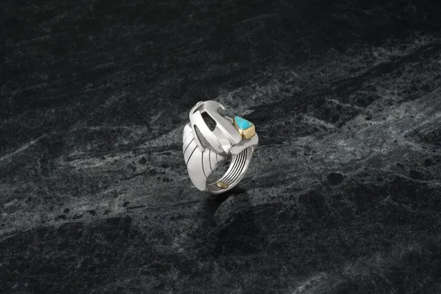 Jacques Marie Mage Atian anello oro 18k turchese