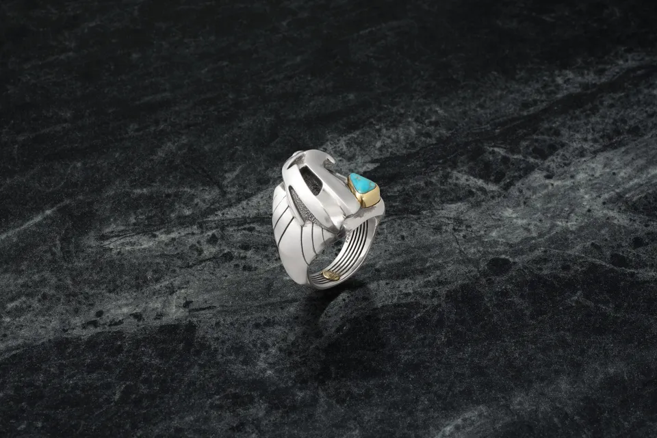 Jacques Marie Mage Atian anello oro 18k turchese