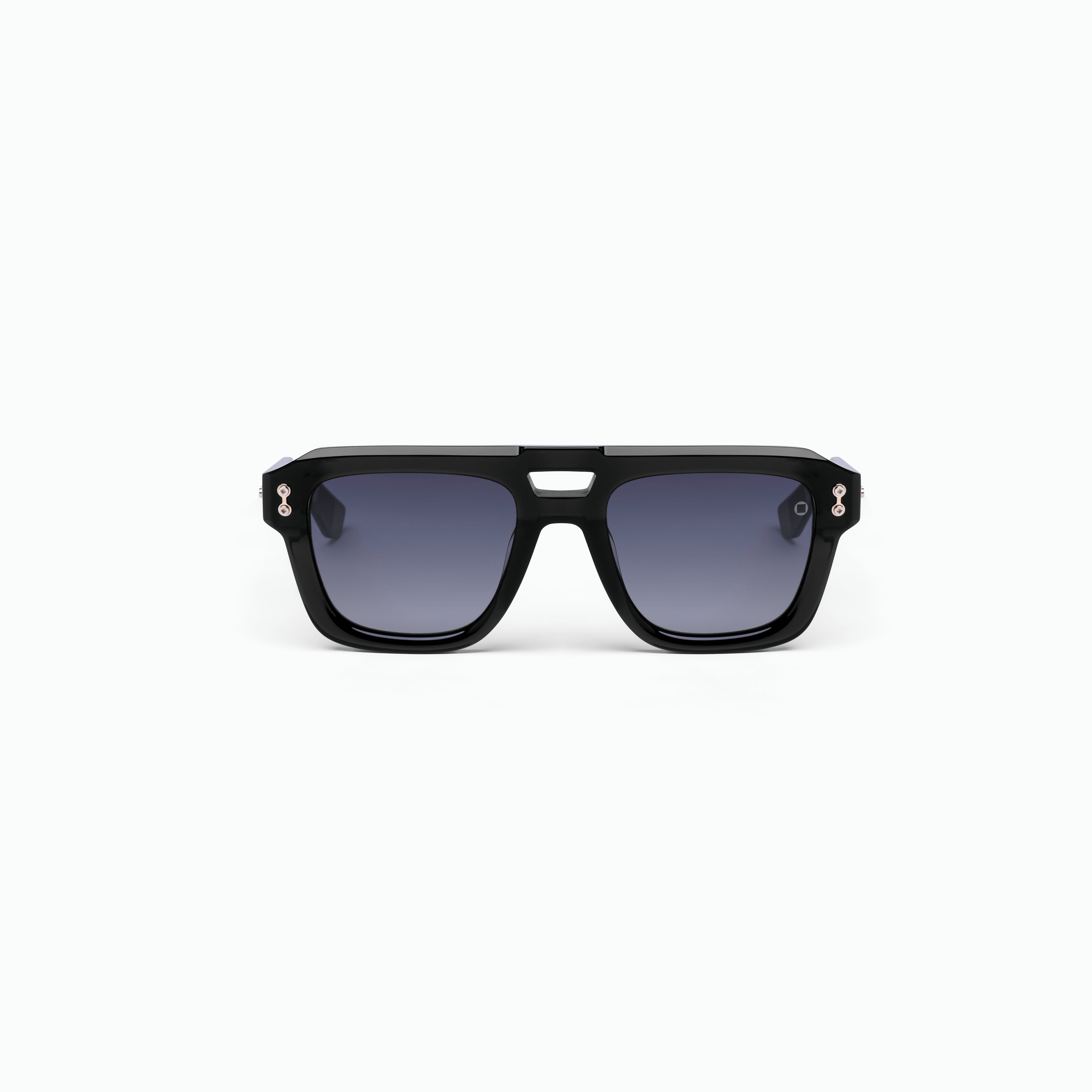 Akoni Horizon Perseus occhiali da sole Solid Black acetato