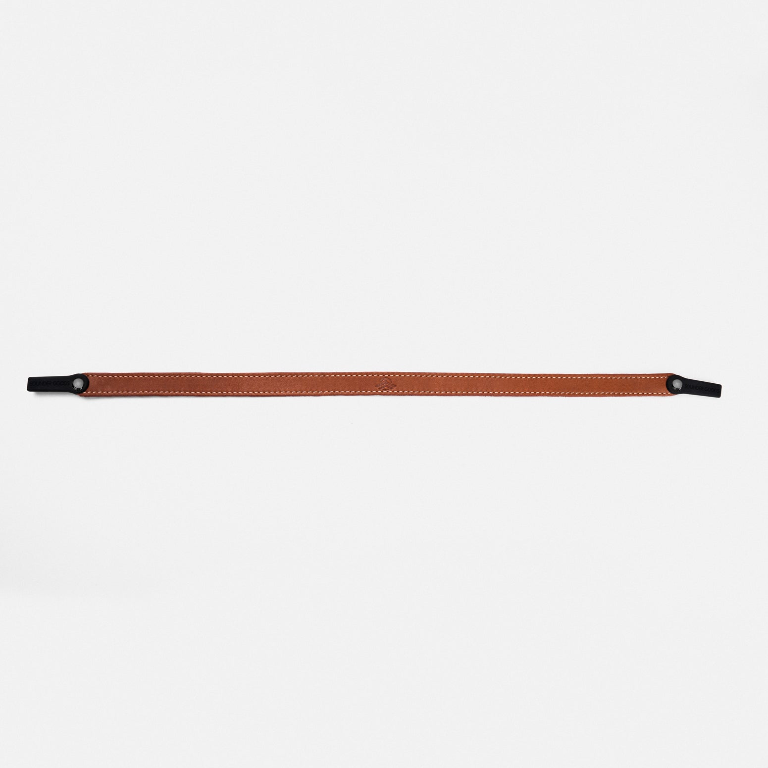 Randolph cordino occhiali pelle cognac gunmetal