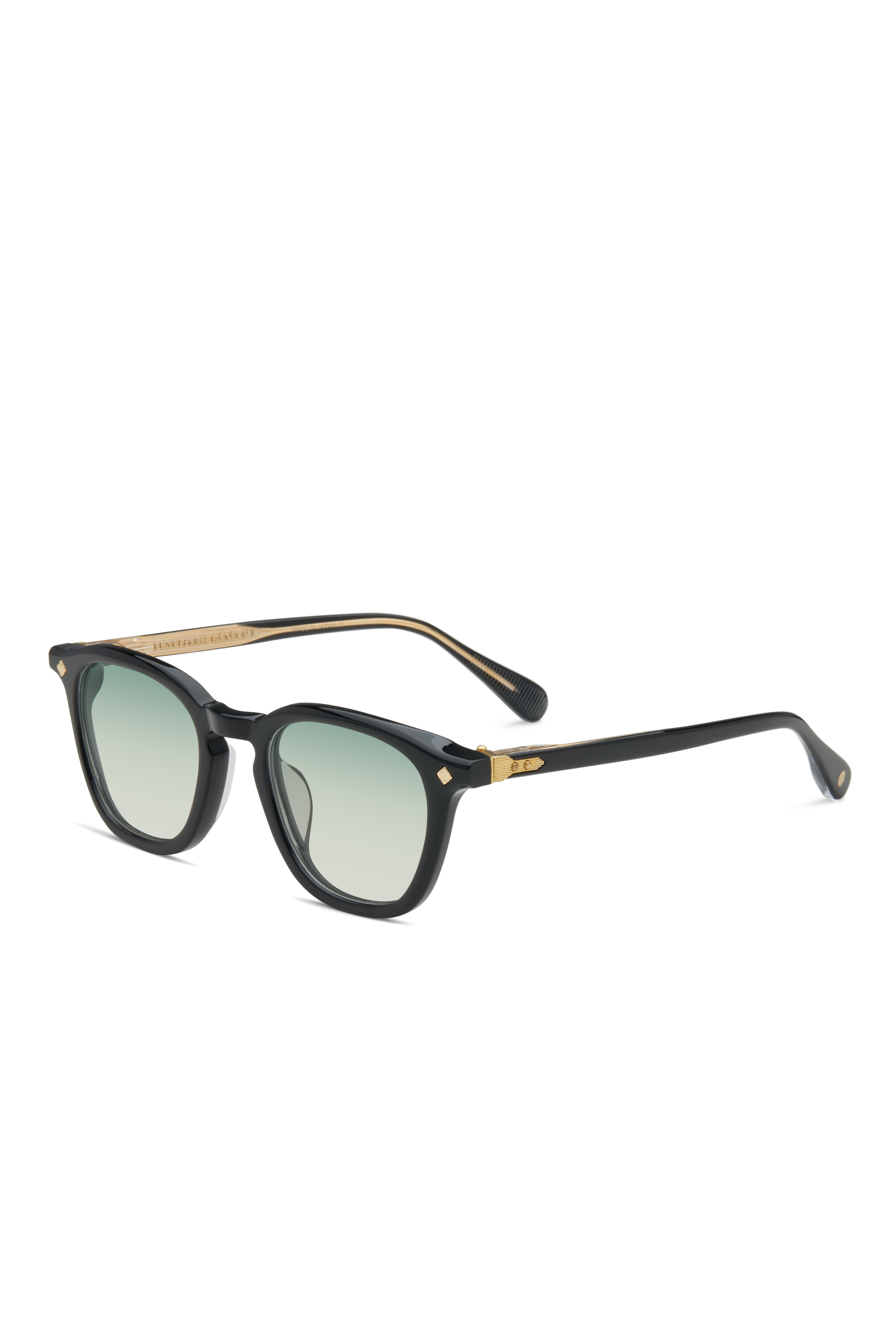 Lunetterie Generale Maestro occhiali da sole nero oro acetato