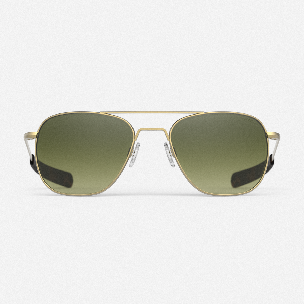 Randolph Aviator 23k oro occhiali da sole polarizzati verdi 55