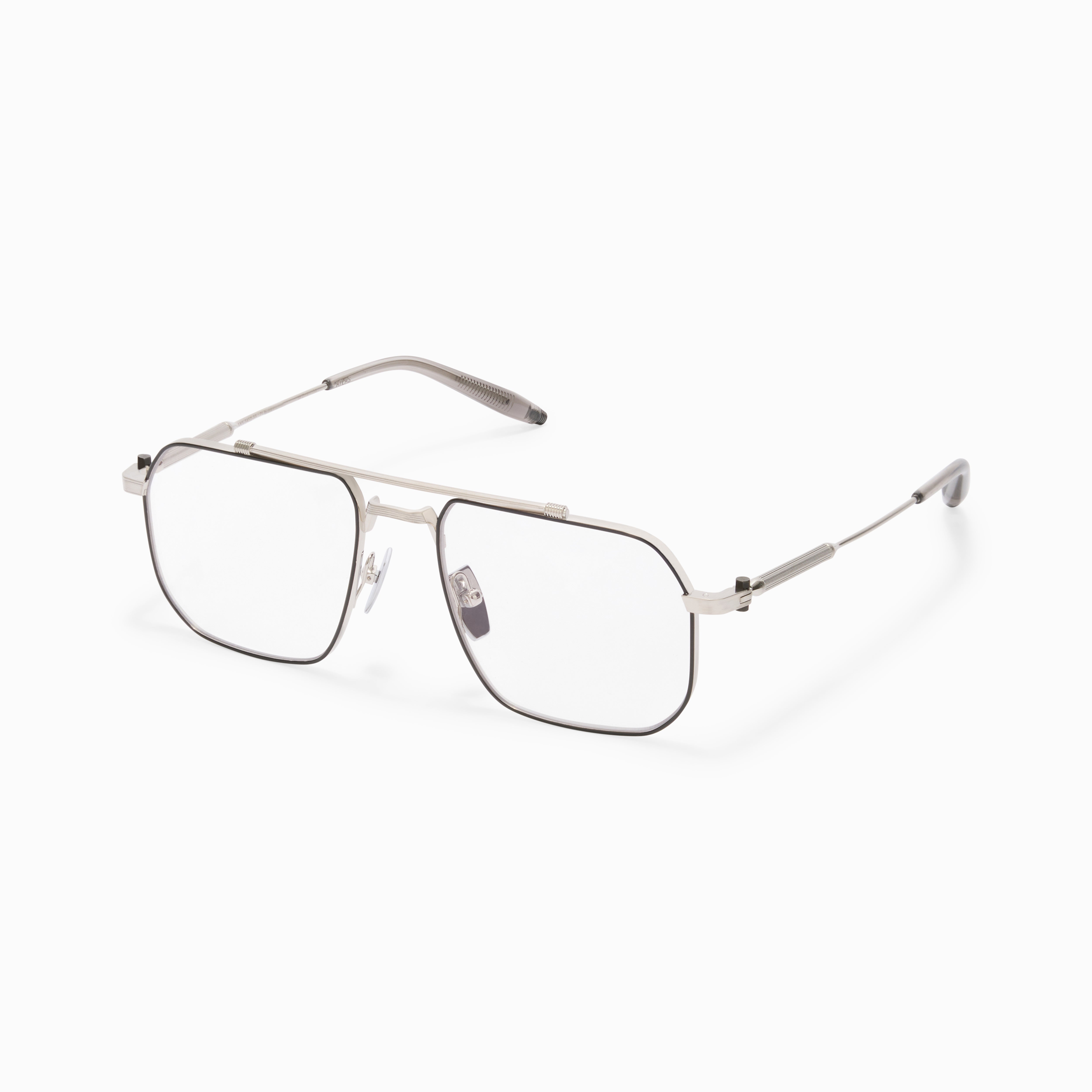 Akoni Horizon Atlas occhiali da vista Brushed Silver titanio
