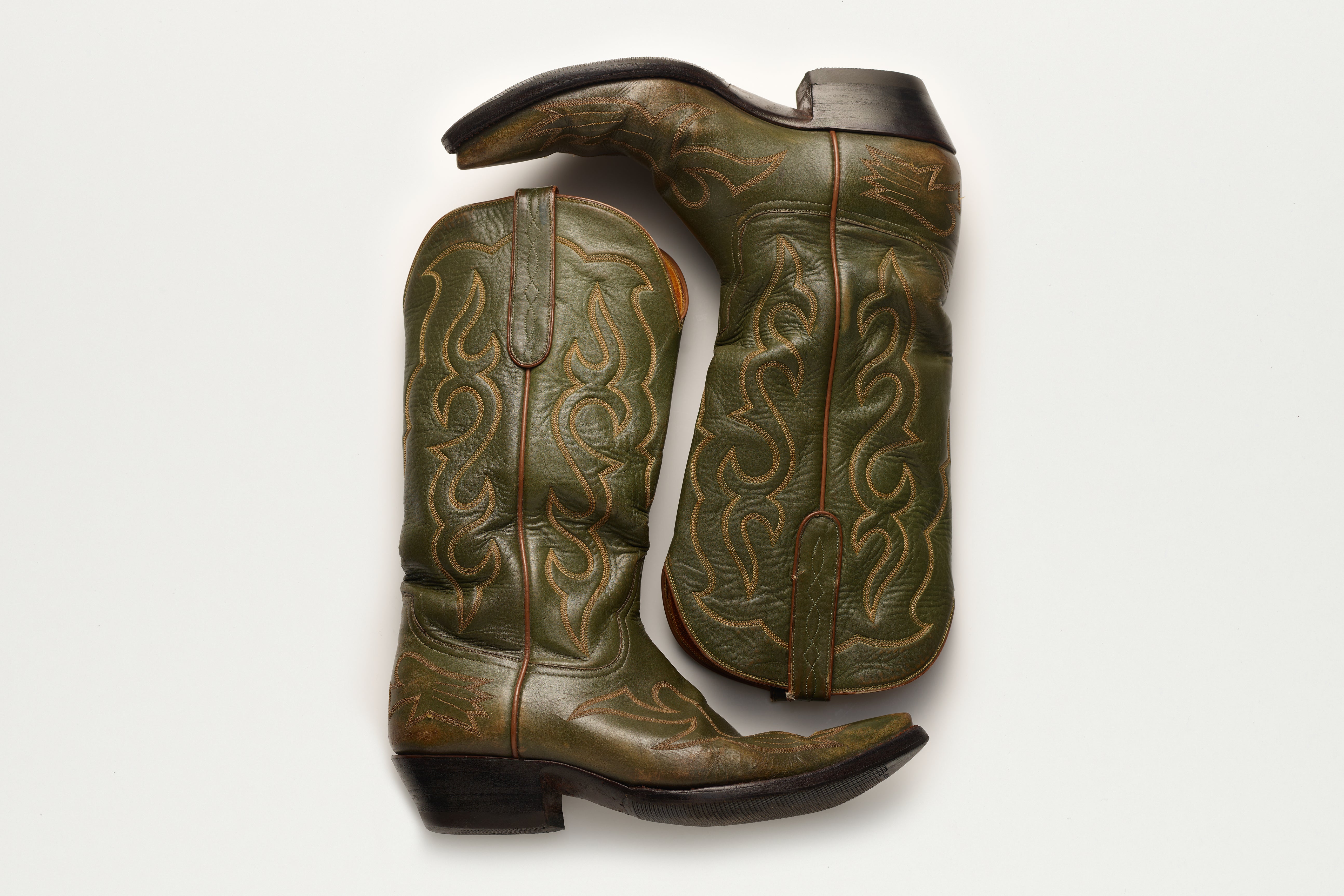 Jacques Marie Mage Stallion stivali Cowboy Boots Martini