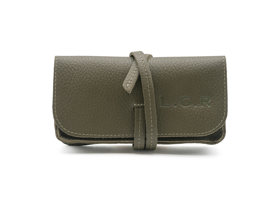 L.G.R Reunion Explorer Case custodia pelle verde