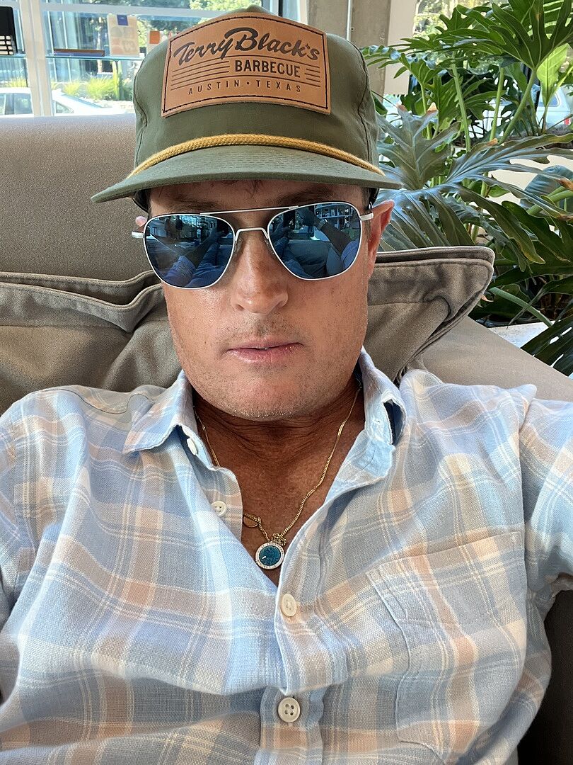 Randolph Aviator Matte Chrome Cobalt Occhiali da Sole Polarizzati