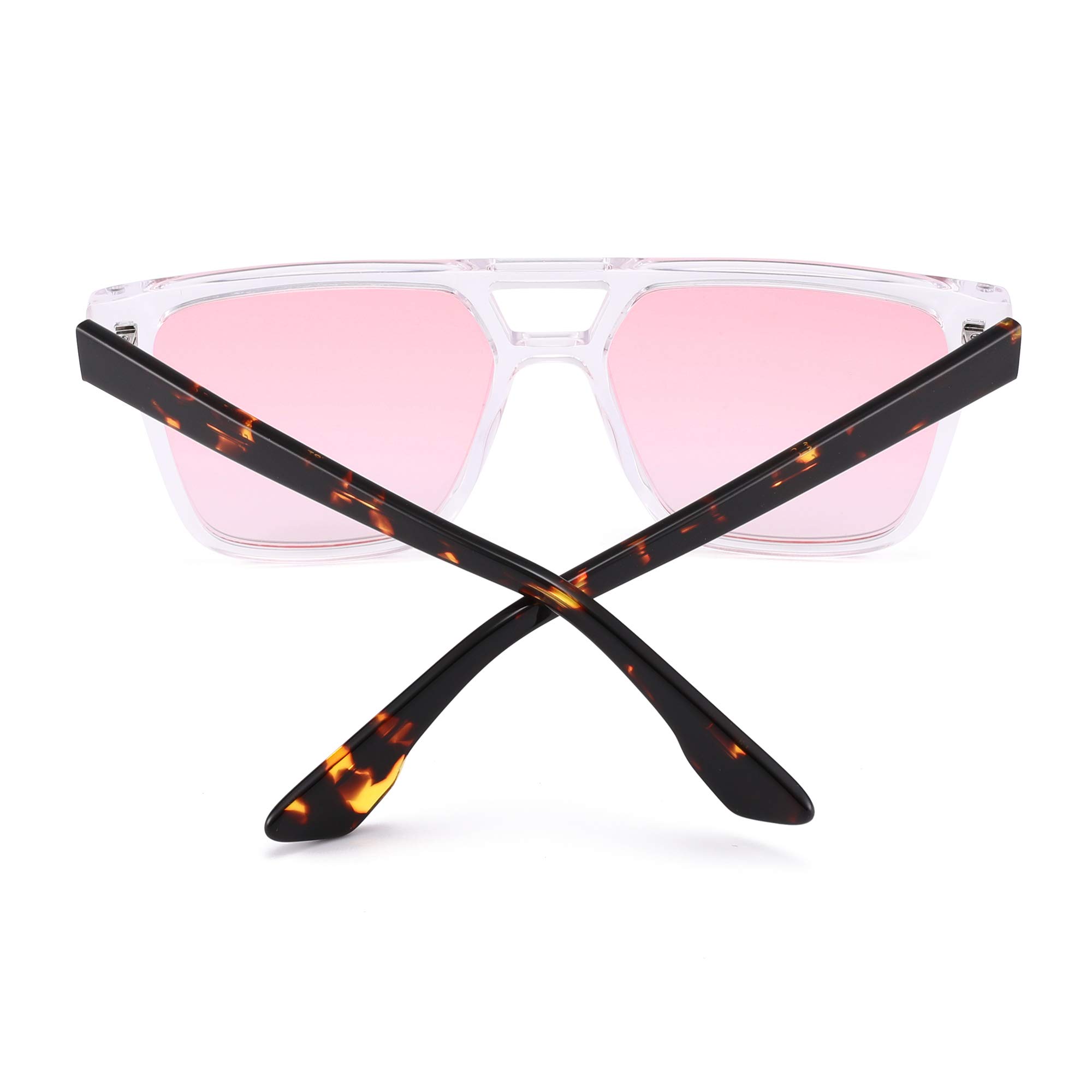 Glindar Retro Square occhiali da sole acetato sfumati unisex