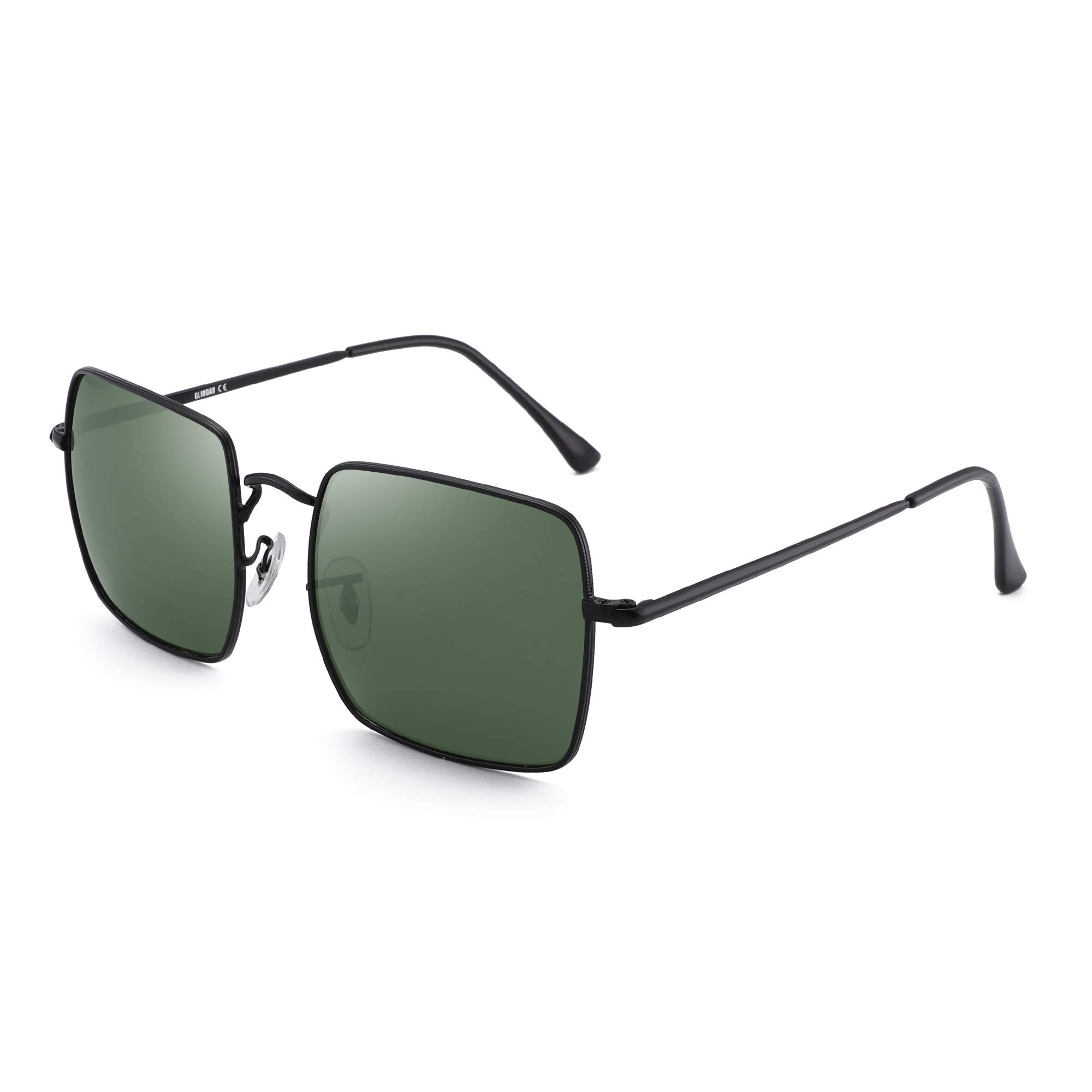 Glindar Quadrati Polarizzati occhiali da sole oversize metallo