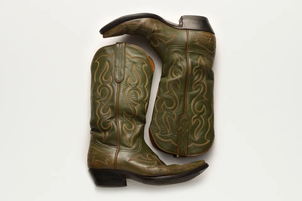Jacques Marie Mage Stallion stivali Cowboy Boots Martini