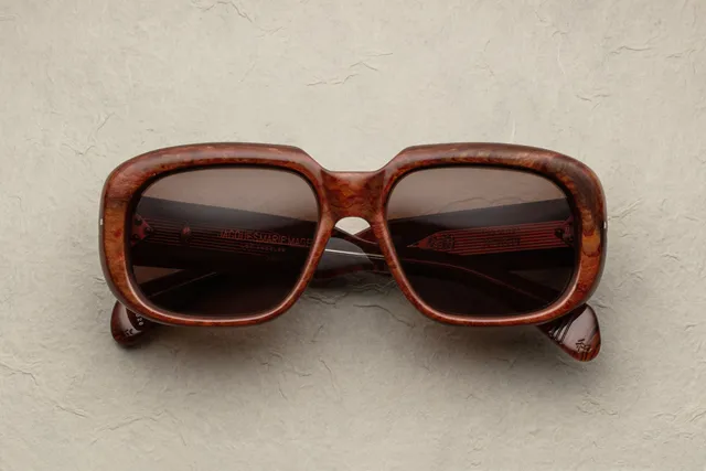 Jacques Marie Mage Kobo occhiali da sole 28 Burlwood