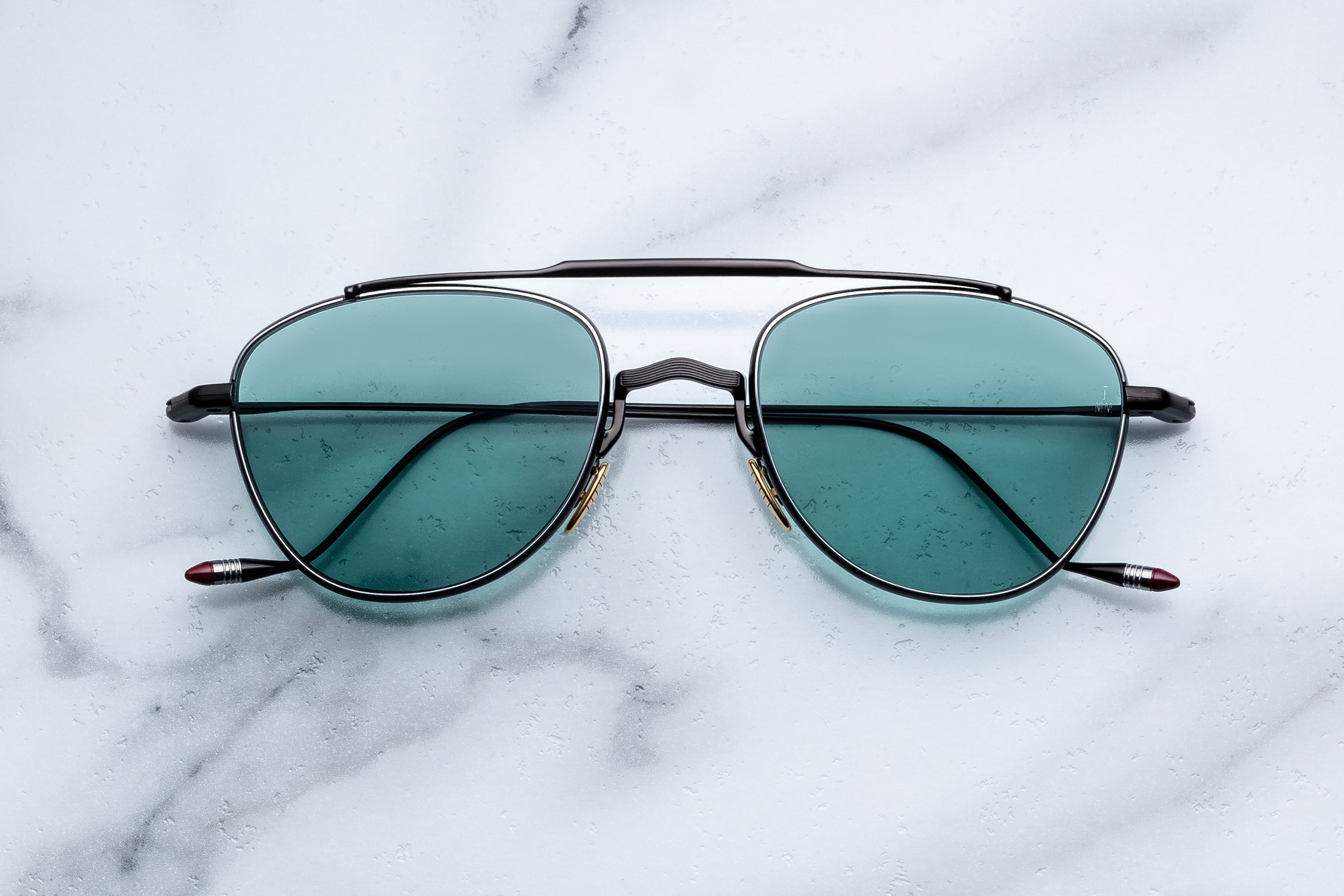 Jacques Marie Mage Flynn occhiali da sole 12S-Electrum rotondi