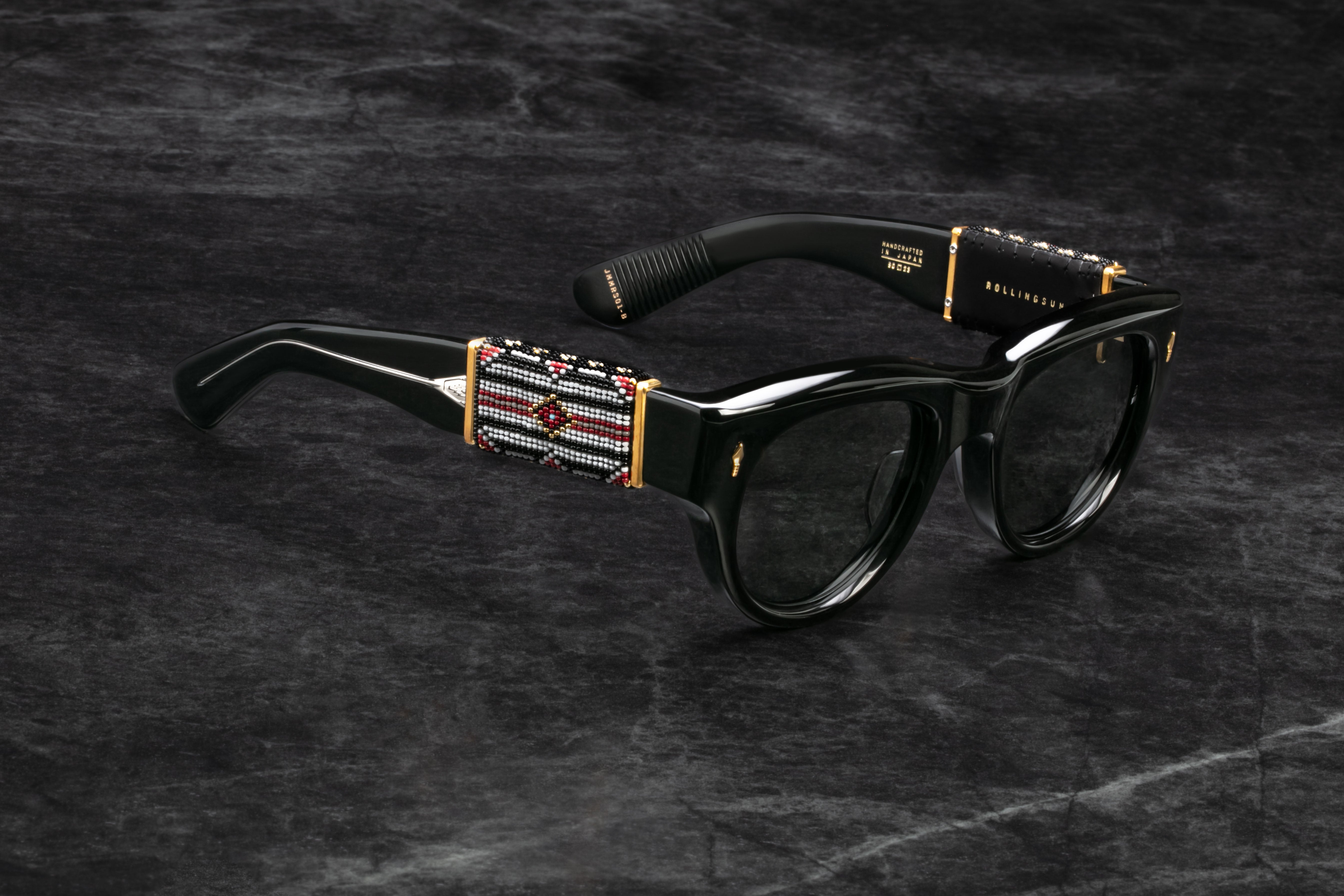 Jacques Marie Mage Beaded Rollingsun 1:1 occhiali da sole vetro