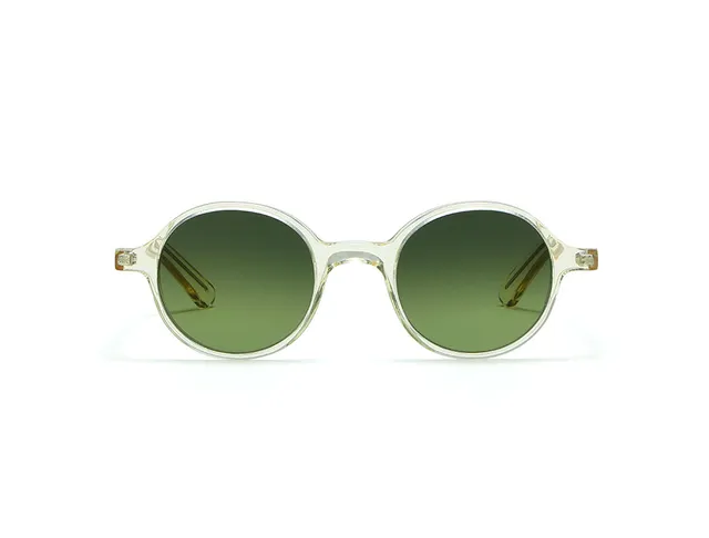 L.G.R Reunion occhiali da sole Champagne lente verde sfumata