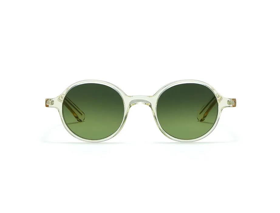 L.G.R Reunion occhiali da sole Champagne lente verde sfumata