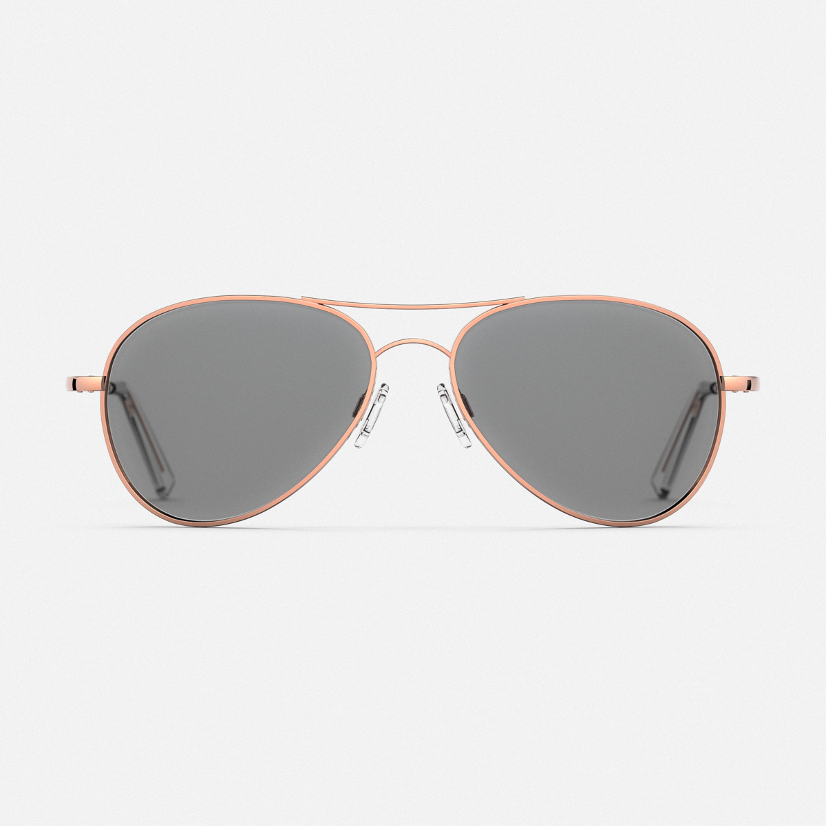 Randolph Amelia 22k Rose Gold Clear occhiali oro rosa 57mm