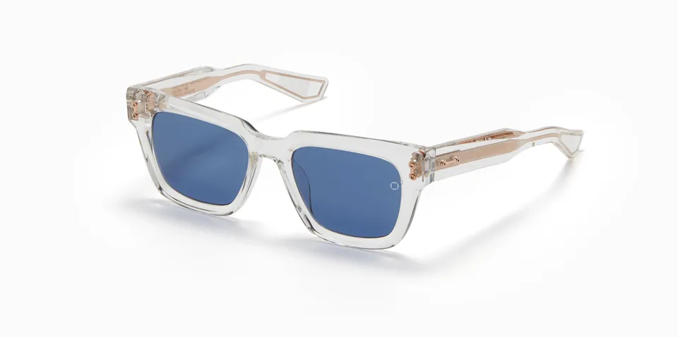 Akoni Horizon Pyxis occhiali da sole Crystal Clear acetato