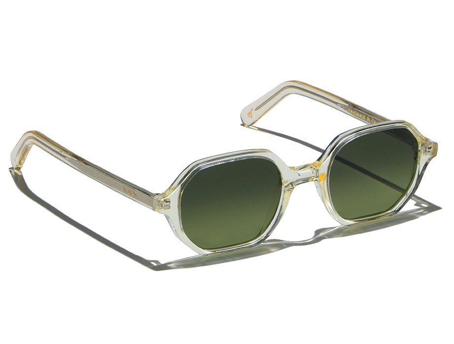 L.G.R Zanzibar occhiali da sole champagne lente verde