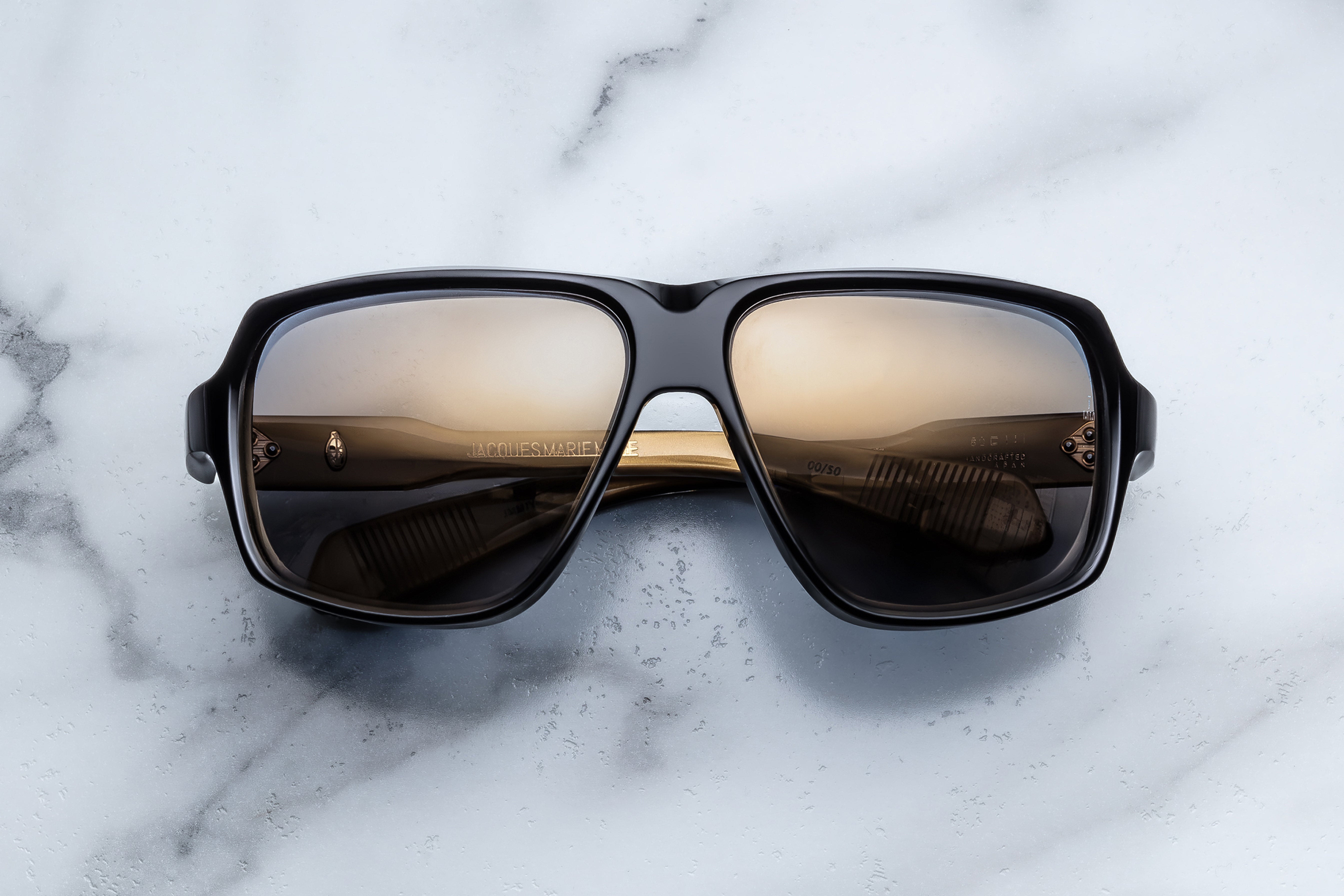 Jacques Marie Mage Bunker 77 Skeleton Bay occhiali da sole Noir