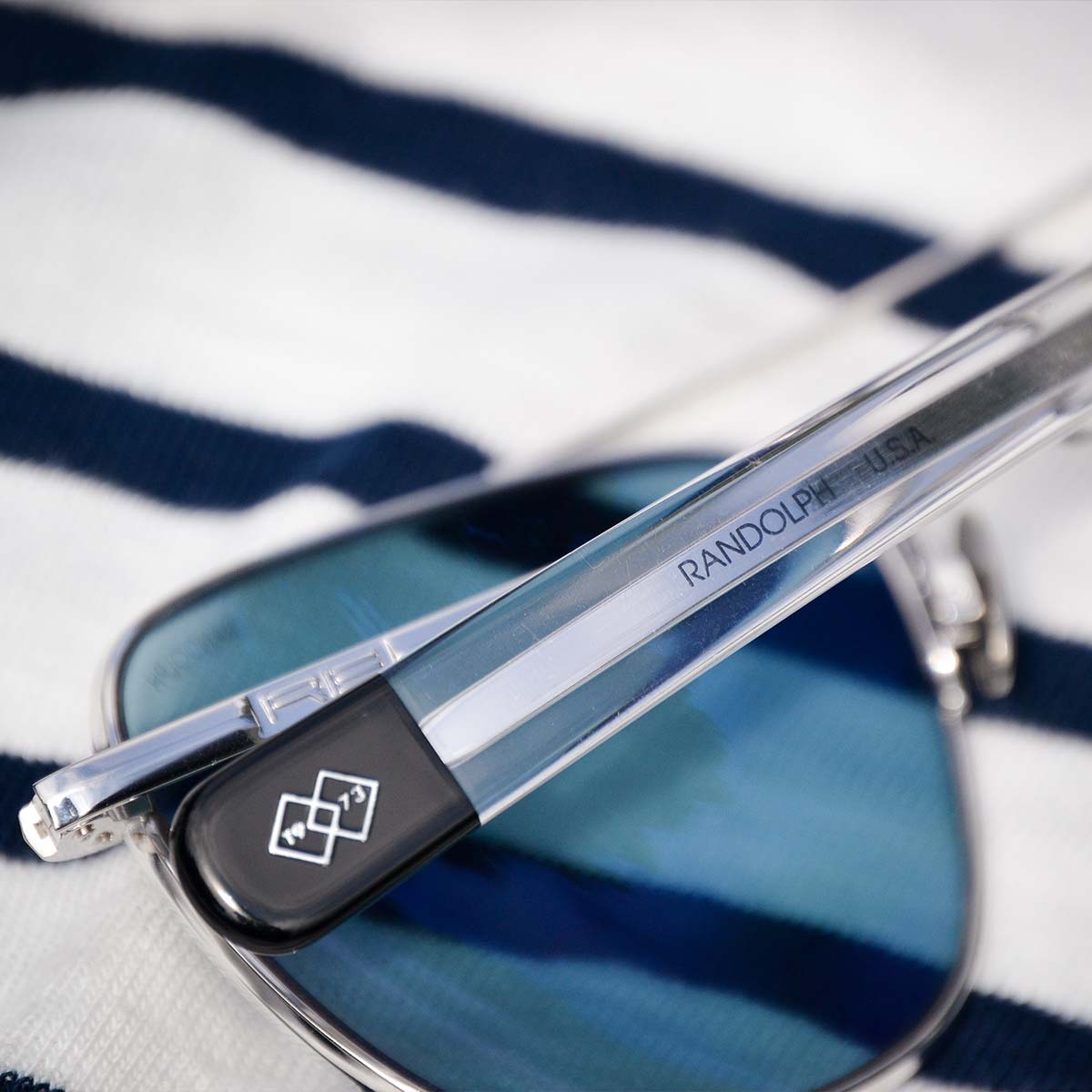 Randolph Aviator occhiali da sole graduati oro bianco blu
