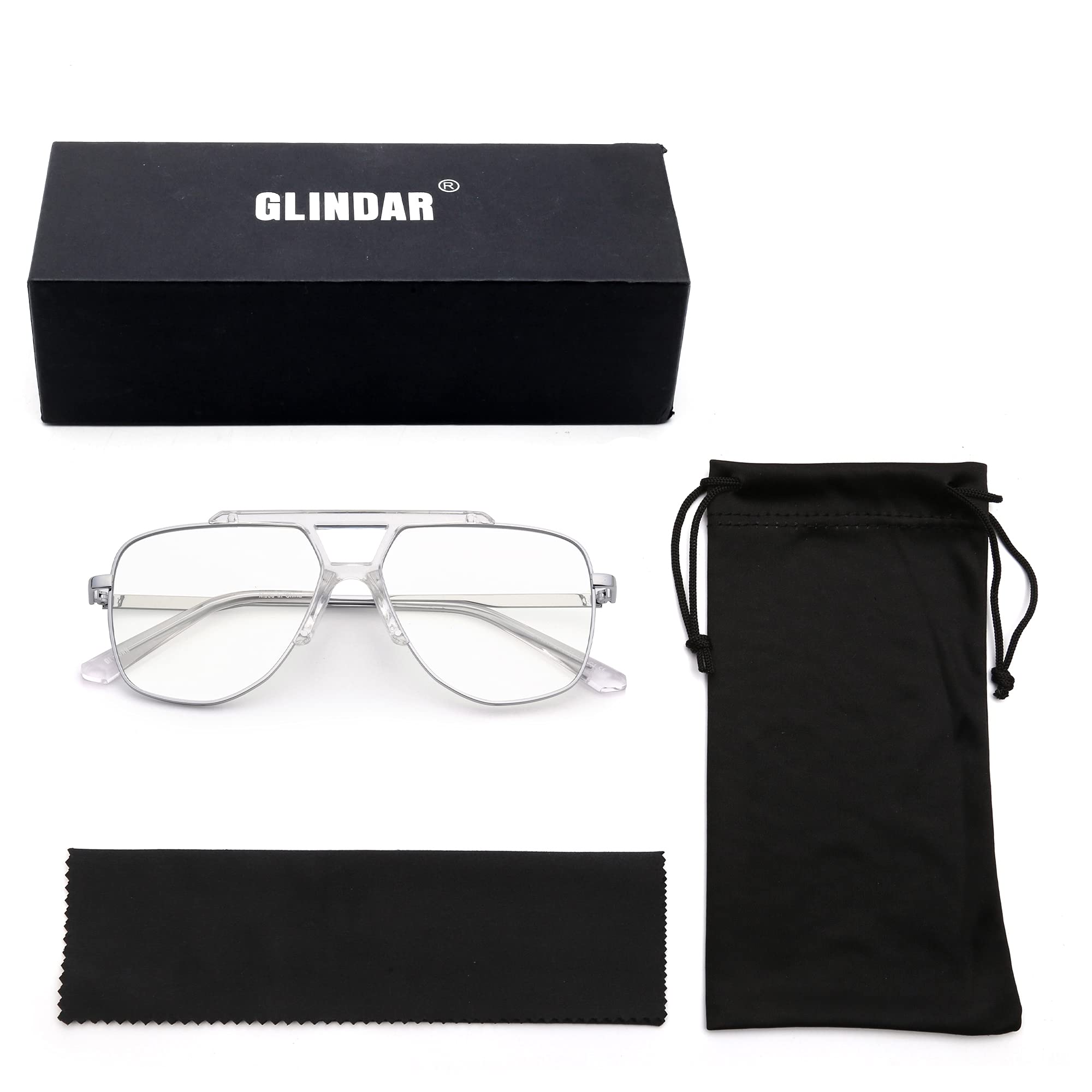 Glindar occhiali sole uomo metallo polarizzati