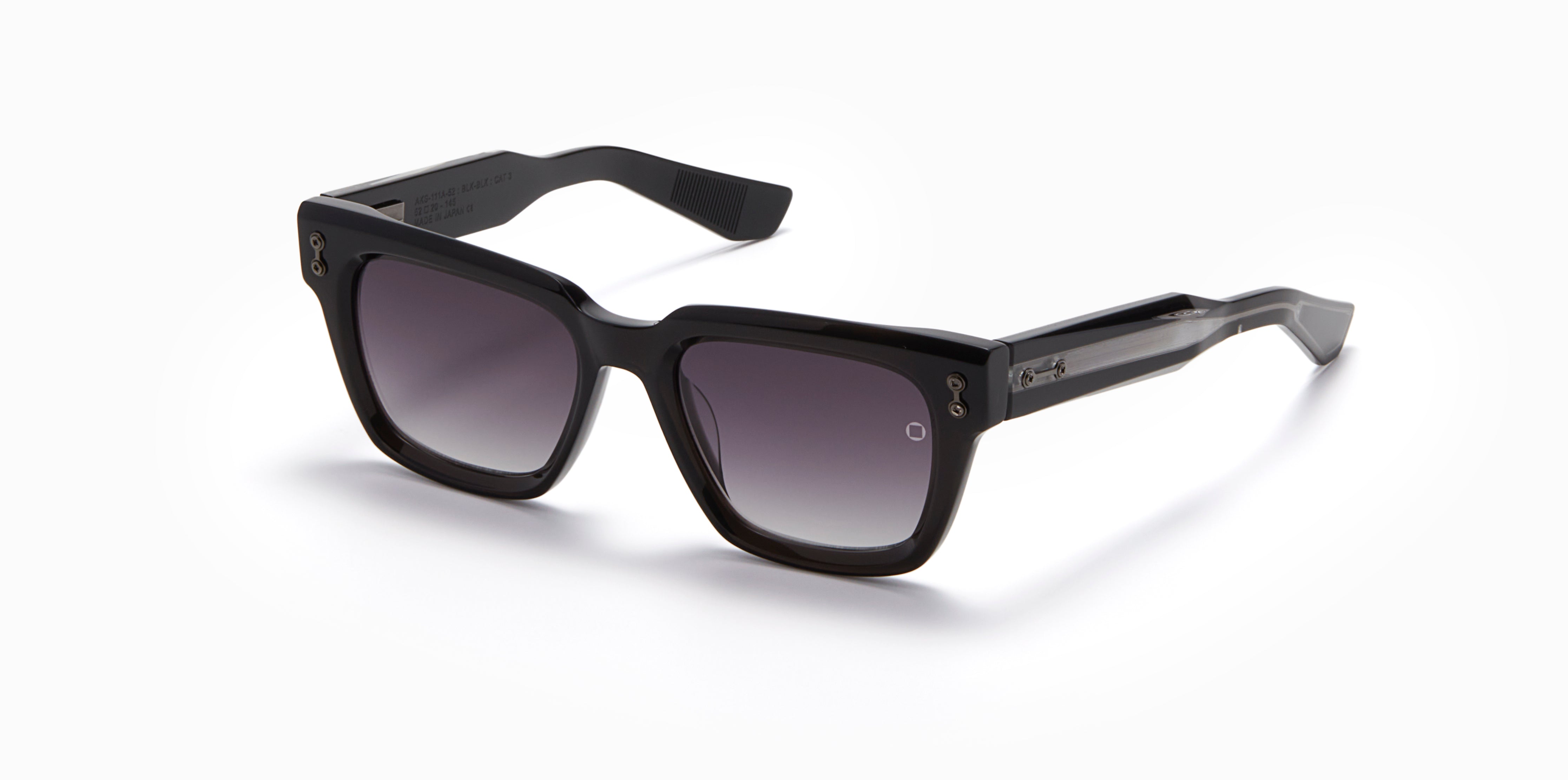 Akoni Horizon Pyxis occhiali da sole nero acetato