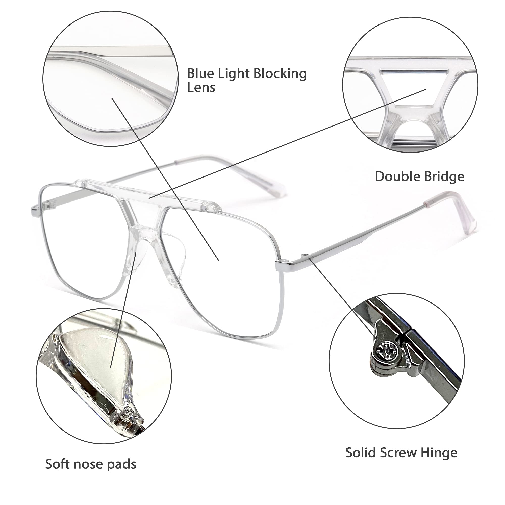 Glindar occhiali sole uomo metallo polarizzati