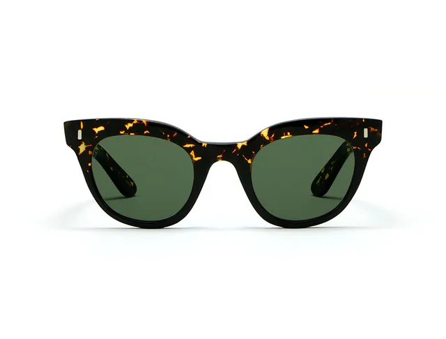 L.G.R Reunion Turkana occhiali sole havana lente verde