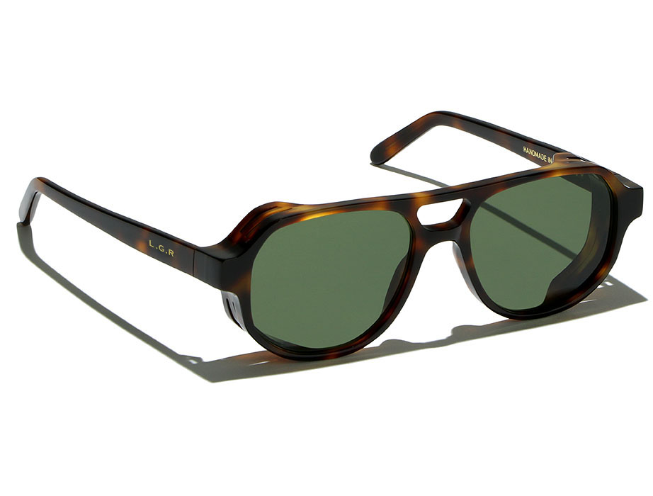 L.G.R Reunion Asmara Explorer occhiali havana verde