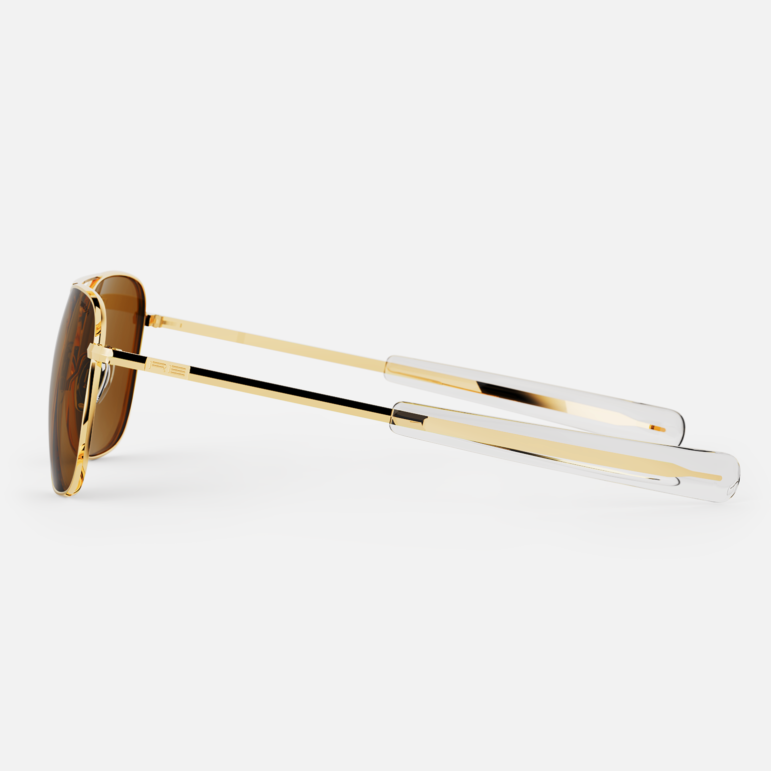 Randolph Aviator 23k Gold American Tan occhiali da sole vetro