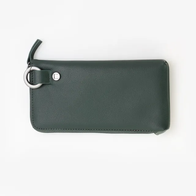 Akoni Leather Case custodia occhiali pelle verde