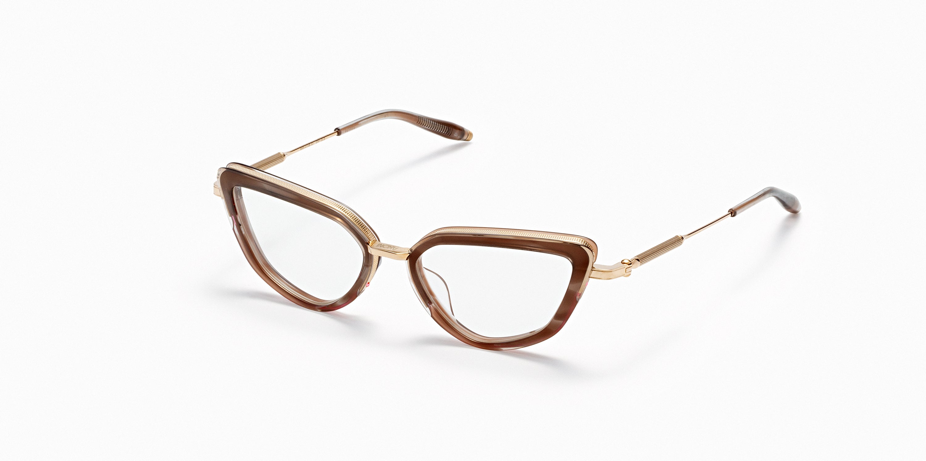 Akoni Etere Venus occhiali da vista cat-eye nero acetato 52
