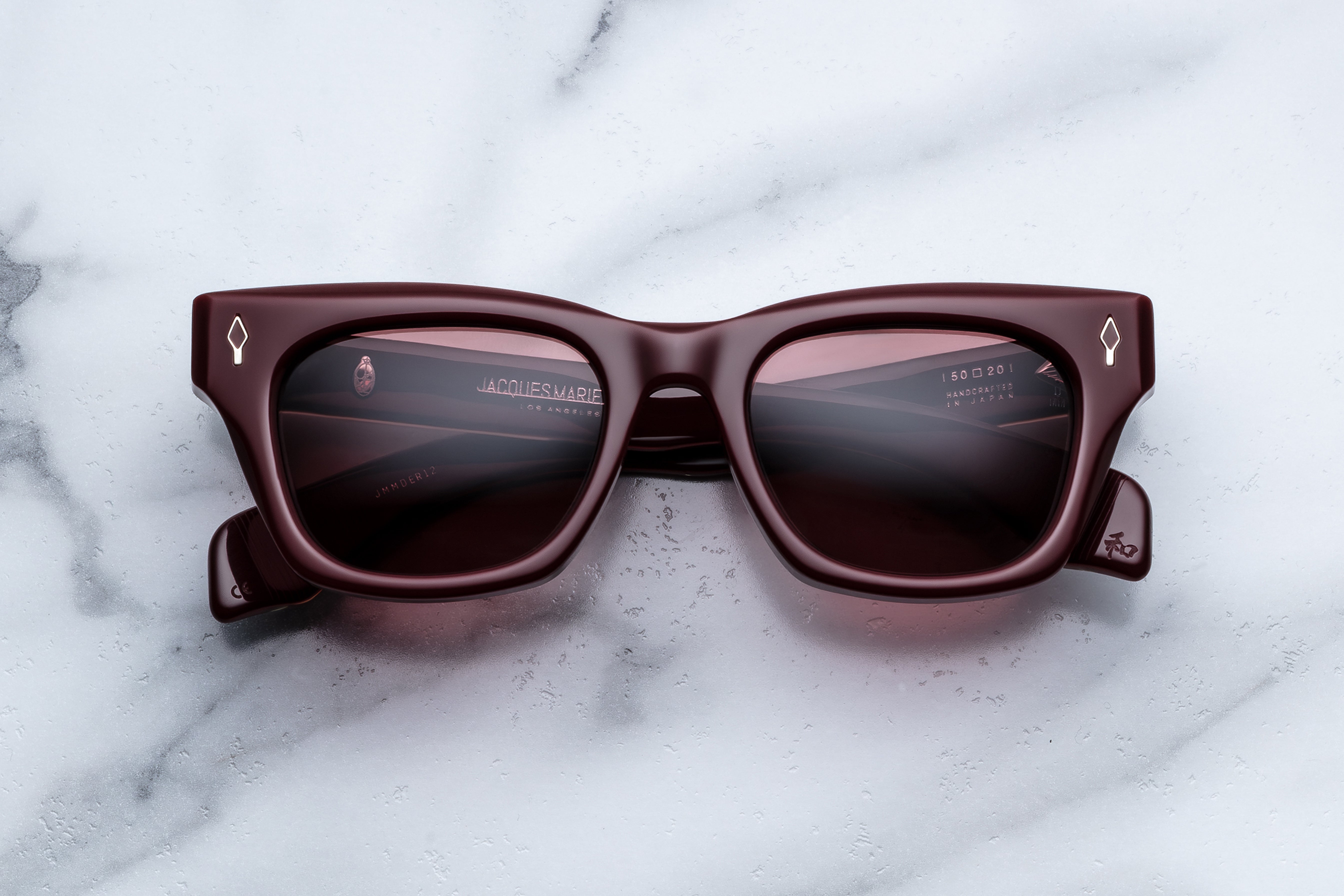 Jacques Marie Mage Dealan Epoxy II occhiali da sole Cassis Ruby