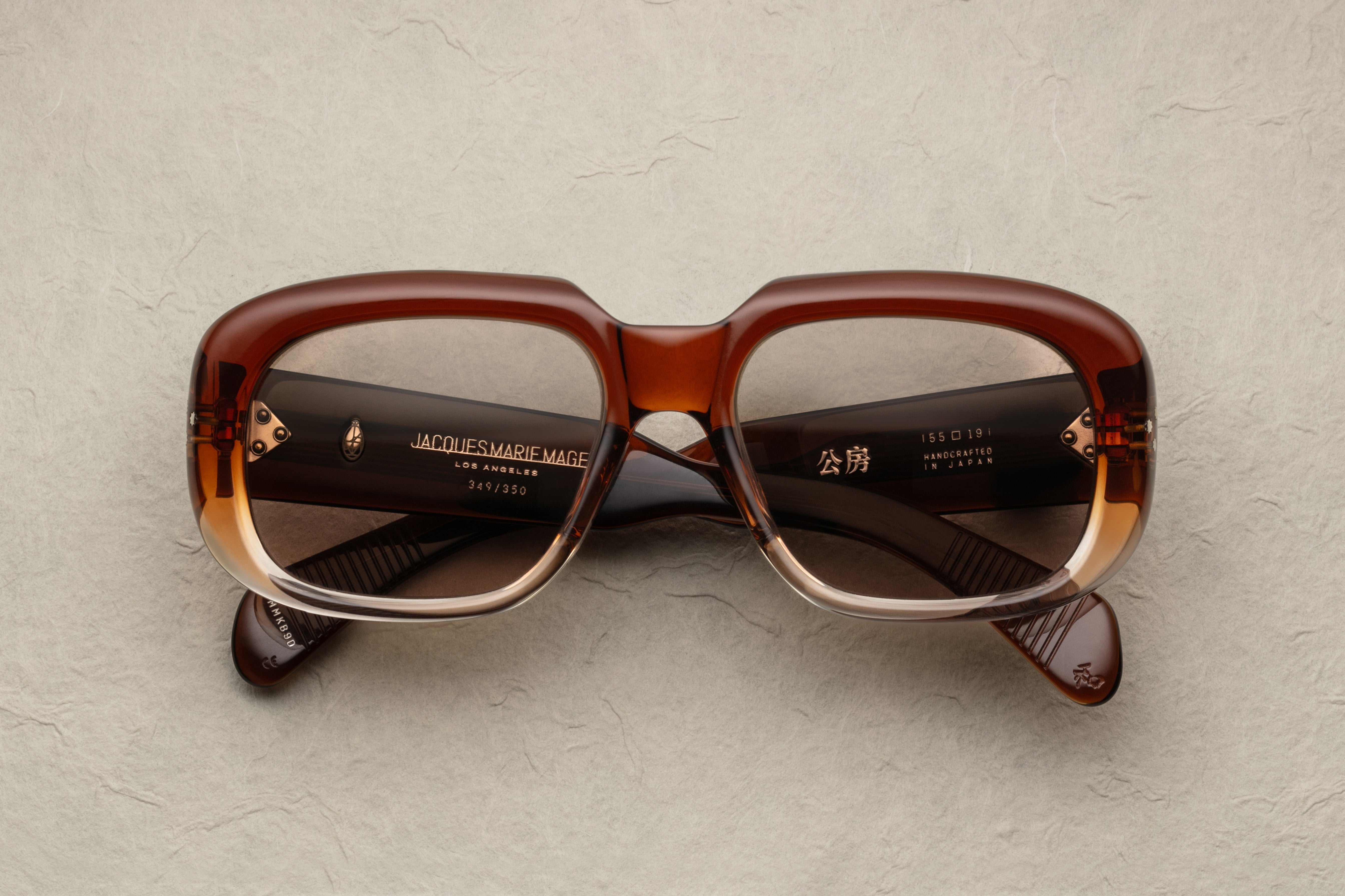 Jacques Marie Mage Kobo occhiali da sole 28 Burlwood