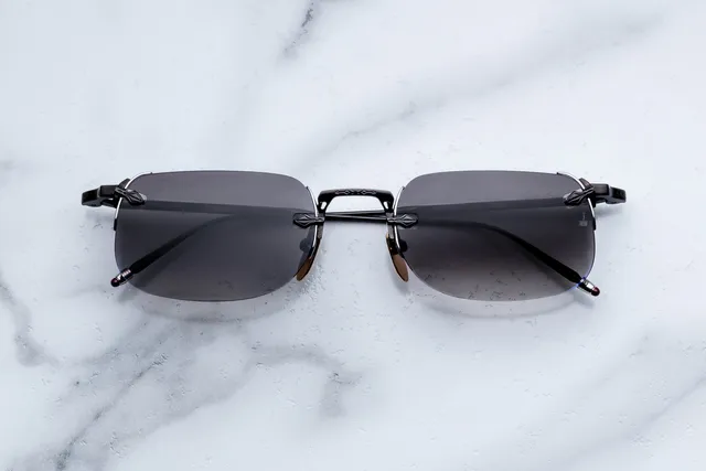 Jacques Marie Mage Fonda occhiali da sole Black Ebony Flash