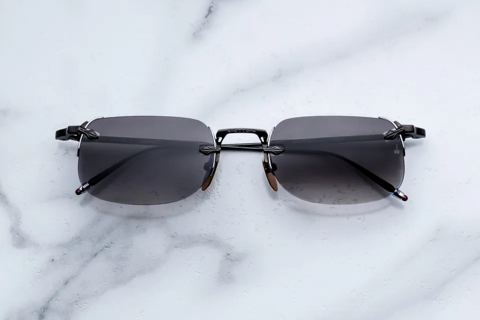 Jacques Marie Mage Fonda occhiali da sole Black Ebony Flash