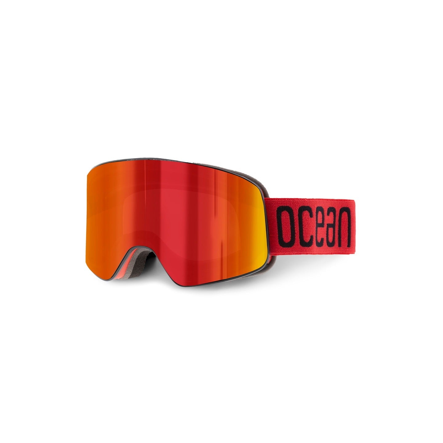 Ocean Etna maschera da sci nera lente smoke